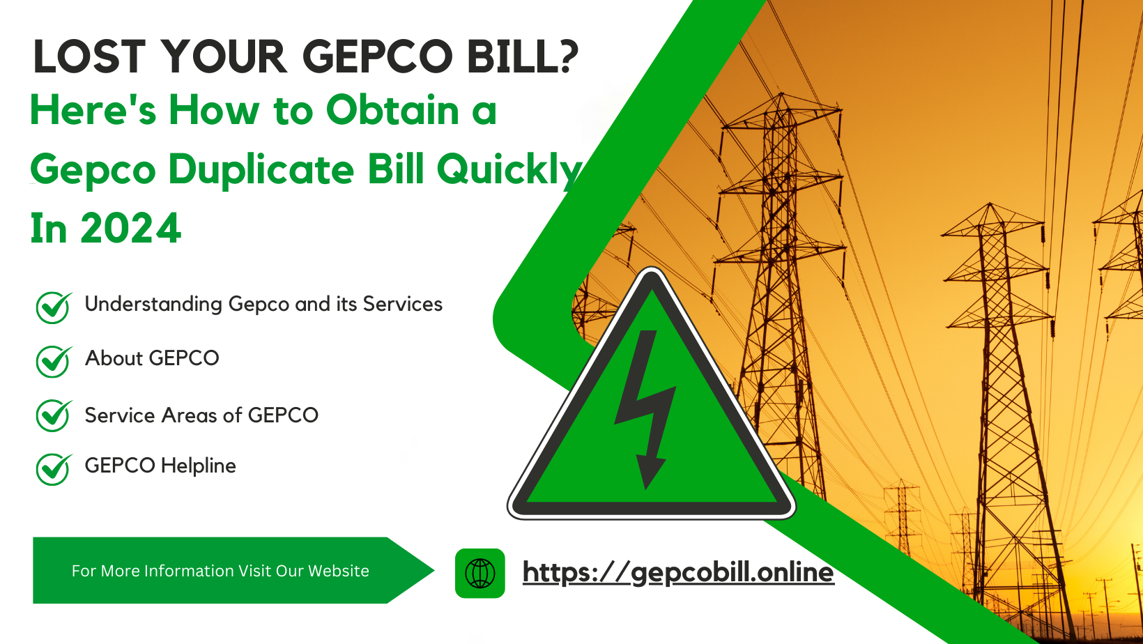 Lost Your Gepco Bill